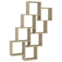 VidaXL Wandschap kubus 90x15x119 cm bewerkt hout sonoma eikenkleurig - thumbnail