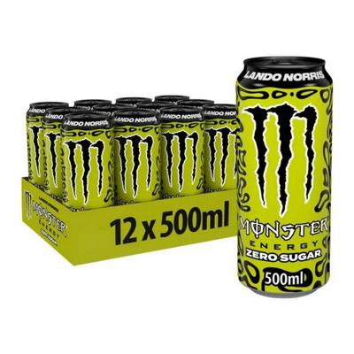Monster - Lando Norris Zero Sugar Blik - 12x 0,5ltr Monster - Lando Norris Zero Sugar Blik - 12x 0,5ltr
