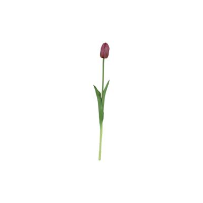 Kunstbloem tulp paars 10x10x47cm
