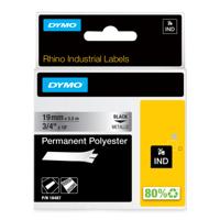 DYMO IND RHINO S0718200 Polyester Tapekleur: Metallic Tekstkleur:Zwart 19 mm 5.5 m - thumbnail