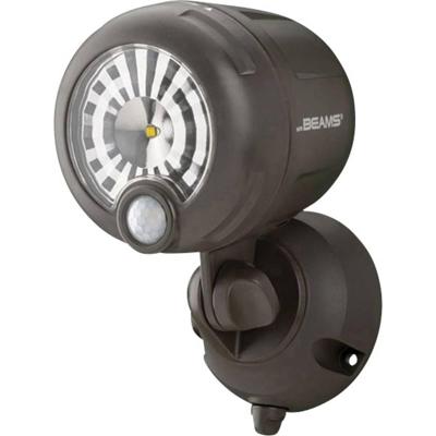 Mr. Beams MB360XT MB360XT-BRN-01-01 LED-buitenschijnwerper met bewegingsmelder Lichtkleur (naam): Koudwit