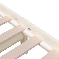 Bedframe massief hout wit 140x200 cm - thumbnail