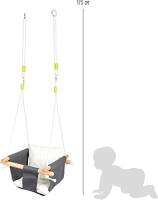 Small Foot - houten babyschommel met kussen Small Foot - houten babyschommel met kussen