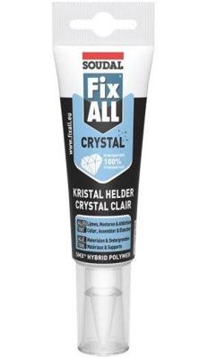 Soudal fix - all crystal | lijm- en voegkit | transparant | 125 ml - 131093