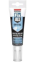 Soudal fix - all crystal | lijm- en voegkit | transparant | 125 ml - 131093 - thumbnail