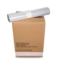 Afvalzak voor 200L prullenbak - Transparant - 100 stuks - thumbnail