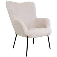 House Nordic Glasgow Wit Armstoel van Kunstschaap - thumbnail