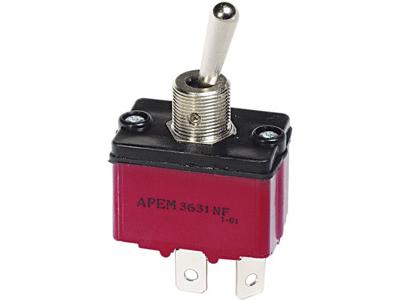 APEM 3631NF/2 3631NF/2 Tuimelschakelaar 250 V/AC 6 A 1x uit/aan Continu 1 stuk(s)
