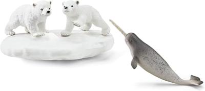 Schleich Wild Life - IJsberen glijfeestje speelfiguur