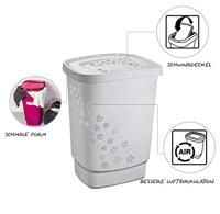 Rotho Wasdoos „Flowers” 55 L grijs 44,7 x 34,7 x 60,4 cm. - thumbnail