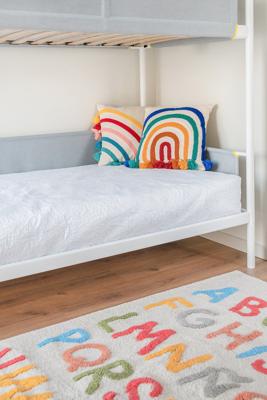 Tapijt Home ESPRIT Wit Multicolour Kinderen 100 x 150 x 1,5 cm