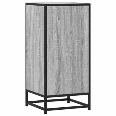 Dressoir 35,5x35x76 cm bewerkt hout en metaal grijs sonoma