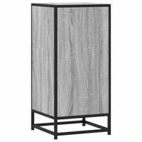 Dressoir 35,5x35x76 cm bewerkt hout en metaal grijs sonoma - thumbnail