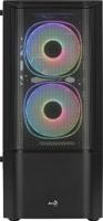 Aerocool quantum mesh v3 midi tower behuizing (zwart/grijs | 3x usb-a | rgb | window) - thumbnail