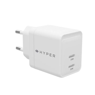 Targus HyperJuice Netvoedingsmodule 35 W 2x USB-C Wit Binnen