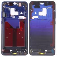 Front behuizing LCD frame bezel plaat met Zijkleutel voor Huawei mate 20 (Twilight Blue) - thumbnail
