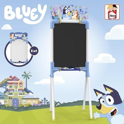 Dubbelzijdig krijtbord Chicos Bluey 37 x 32 x 98 cm Dubbelzijdig krijtbord Chicos Bluey 37 x 32 x 98 cm