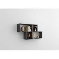 Wandrek Nora - grijs/eiken - 53x100x19,5 cm - thumbnail