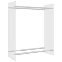 VidaXL Haardhoutrek 80x35x100 cm gehard glas transparant - thumbnail