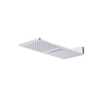 Luxe Vierkante Regendouchekop met Waterval 25X60 cm Chroom Aqua Splash - thumbnail