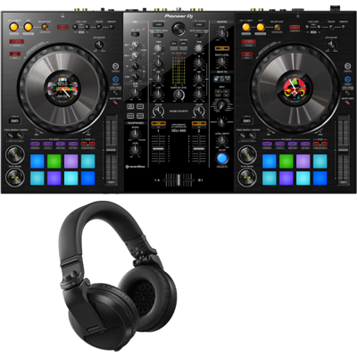 Pioneer DDJ-800 + Pioneer HDJ-X5BT koptelefoon
