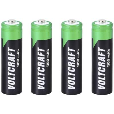 VOLTCRAFT HR06 Oplaadbare AA batterij (penlite) NiMH 1100 mAh 1.2 V 4 stuk(s) VOLTCRAFT HR06 Oplaadbare AA batterij (penlite) NiMH 1100 mAh 1.2 V 4 stuk(s)