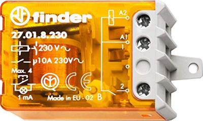 Finder 27.01.8.230.0000 Stroomstootschakelaar Inbouw 1x NO 230 V/AC 10 A 2300 VA Tray 1 stuk(s) Finder 27.01.8.230.0000 Stroomstootschakelaar Inbouw 1x NO 230 V/AC 10 A 2300 VA Tray 1 stuk(s)