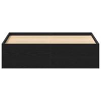 Bedframe zonder matras 135x190 cm bewerkt hout zwart eikenkleur - thumbnail