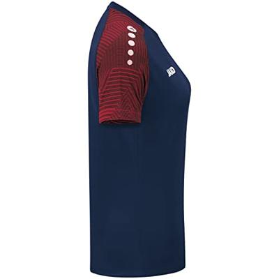 JAKO 6122D T-Shirt Performance Dames - Marine/Rood - 36