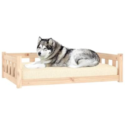 VidaXL Hondenmand 105,5x75,5x28 cm massief grenenhout
