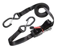 Masterlock set of 4 ratchet tie downs with S hooks 4,25m - colour : black - PVC g - 3056EURDAT - thumbnail