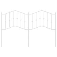Hoofdbord 150 cm metaal wit - thumbnail