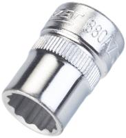 HAZET Dopsleutel 880AZ-7/16 · 3/8 inch (10 mm) vierkant hol · Buitentwaalfkant tractieprofiel · SW 7/16? - thumbnail