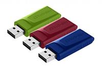 Verbatim Slider USB-stick 16 GB Rood, Blauw, Groen 49326 USB-A 2.0 - thumbnail