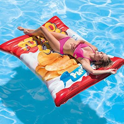 Intex 58776 Opblaasbare Luchtbed Zak Chips 178x140 cm - thumbnail