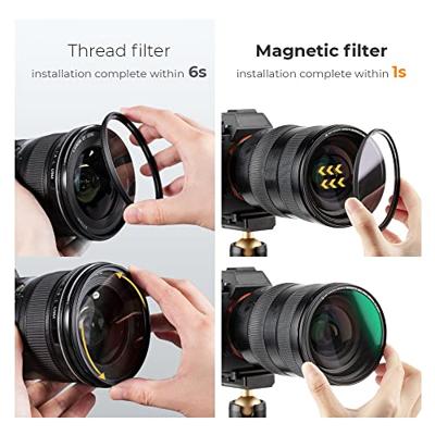 K&F Concept magnetische 1/8 black mist filter Nano X 62mm - waterbestendig en kraswerend met anti-reflectie coating