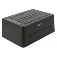 Delock 63957 USB Type-C 10 Gbps dockingstation voor 2 x SATA HDD/SSD met kloonfunctie - thumbnail