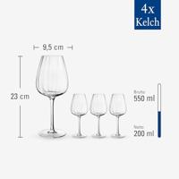 Villeroy & Boch Rose Garden Rode wijnglas 4 stuks - thumbnail