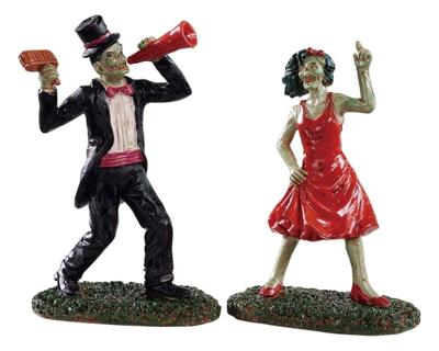 Lemax the dancing dead, set of 2 halloween figuur Spooky Town 2019
