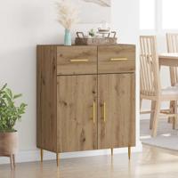 Dressoir met lade Artisan Eiken 69,5 x 34 x 90 cm Bewerkt hout - thumbnail