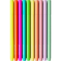 Faber Castell FC-155312 Grip Viltstiften Neon en Pastel 10 Stuks - thumbnail