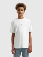 Ballin Amsterdam Abstract Sea Creatures T-Shirt Kids Wit - Maat 128 - Kleur: Wit | Soccerfanshop - thumbnail