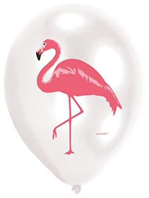 Amscan ballonnen flamingo 27 cm blauw/groen 6 stuks Amscan ballonnen flamingo 27 cm blauw/groen 6 stuks