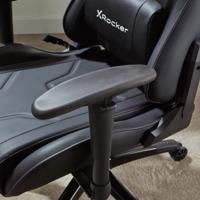 X-Rocker Agility Sport Eport Gamingstoel met comfort adjustabiliteit - Carbon Black - thumbnail