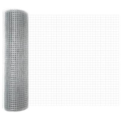 Gelaste draadhek Zilver 0.4 x 10 m Staal - thumbnail
