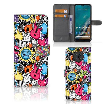 Nokia G50 | Wallet Case | met Pasjes | Punk Rock Nokia G50 | Wallet Case | met Pasjes | Punk Rock