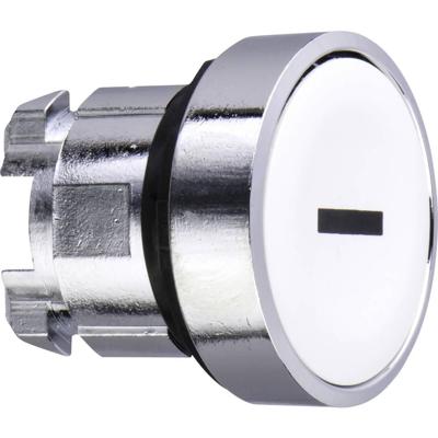Schneider Electric ZB4BA131 ZB4BA131 Terugstelbaar (Ø) 22 mm I Chroom, Wit 1 stuk(s)