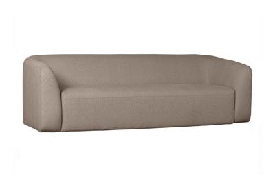 WOOOD 3-zits Bank 'Sloping' kleur Lichtbruin Melange