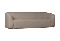 WOOOD 3-zits Bank 'Sloping' kleur Lichtbruin Melange - thumbnail