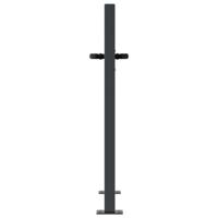 Poort 105x105 cm met grasontwerp staal antracietkleurig - thumbnail